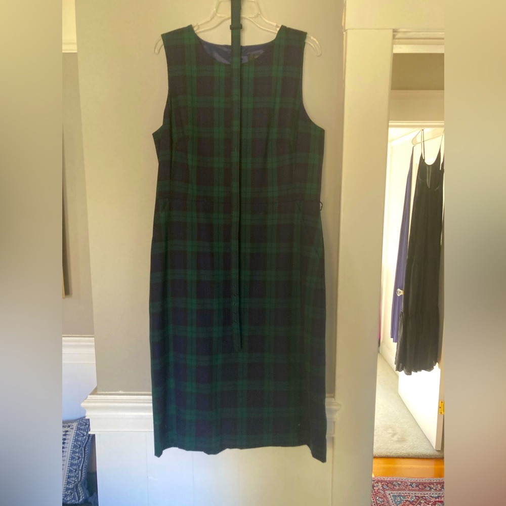 Plaid Belted Dress
